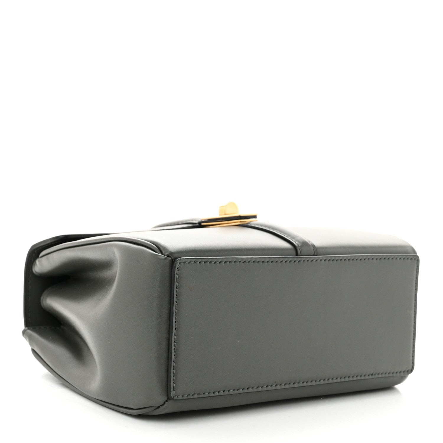 Celine Satinated Calfskin Mini 16 Top Handle Bag Grey 4 of 9
