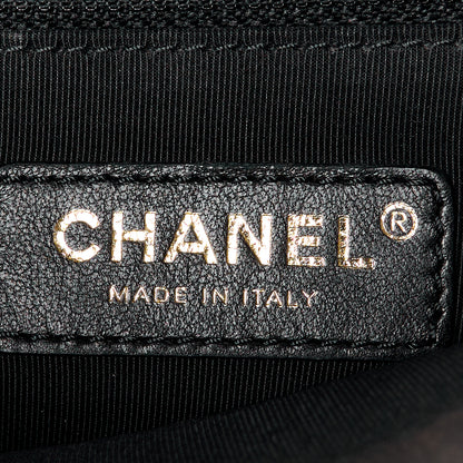 Chanel Calfskin Quilted Metal Top Handle Envelope Flap Black 10 of 16