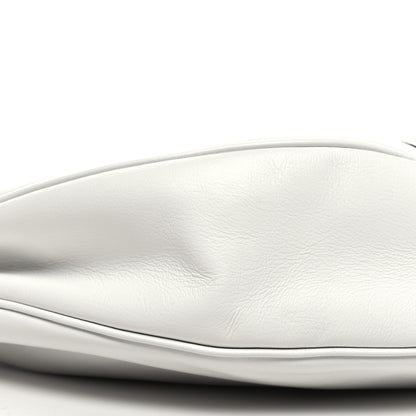 Versace Calfskin Large Repeat Zip Hobo White 8 of 9