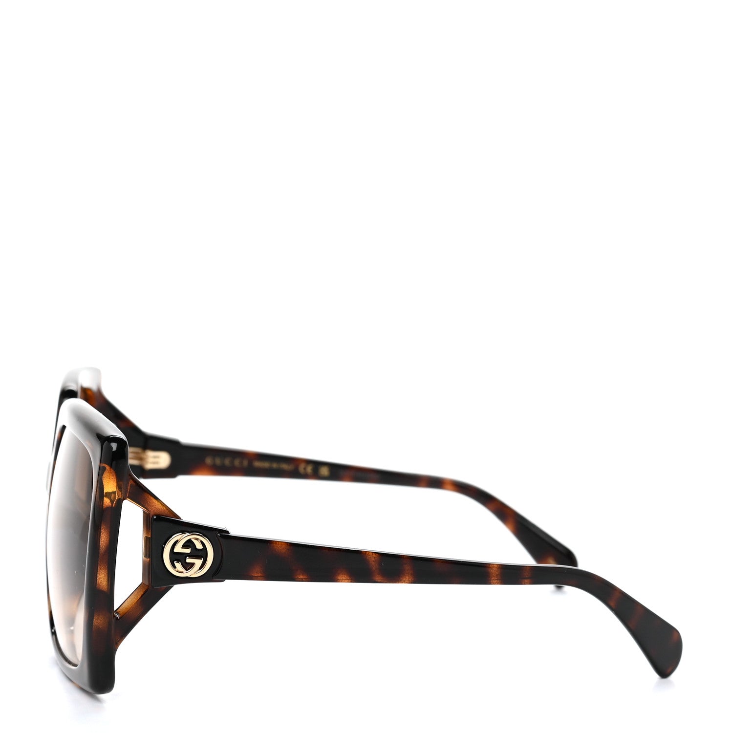 Gucci Acetate Square Frame Sunglasses GG0876SA Tortoise 3 of 5