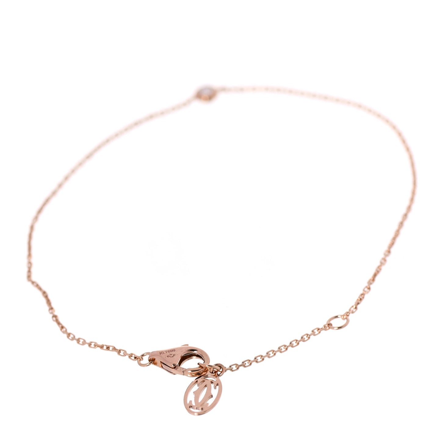 18K Pink Gold Diamond XS D'Amour Bracelet