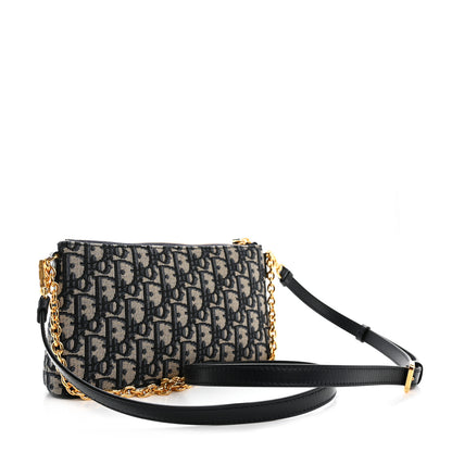 Christian Dior Oblique 30 Montaigne Midi Mini Bag Blue 2 of 10