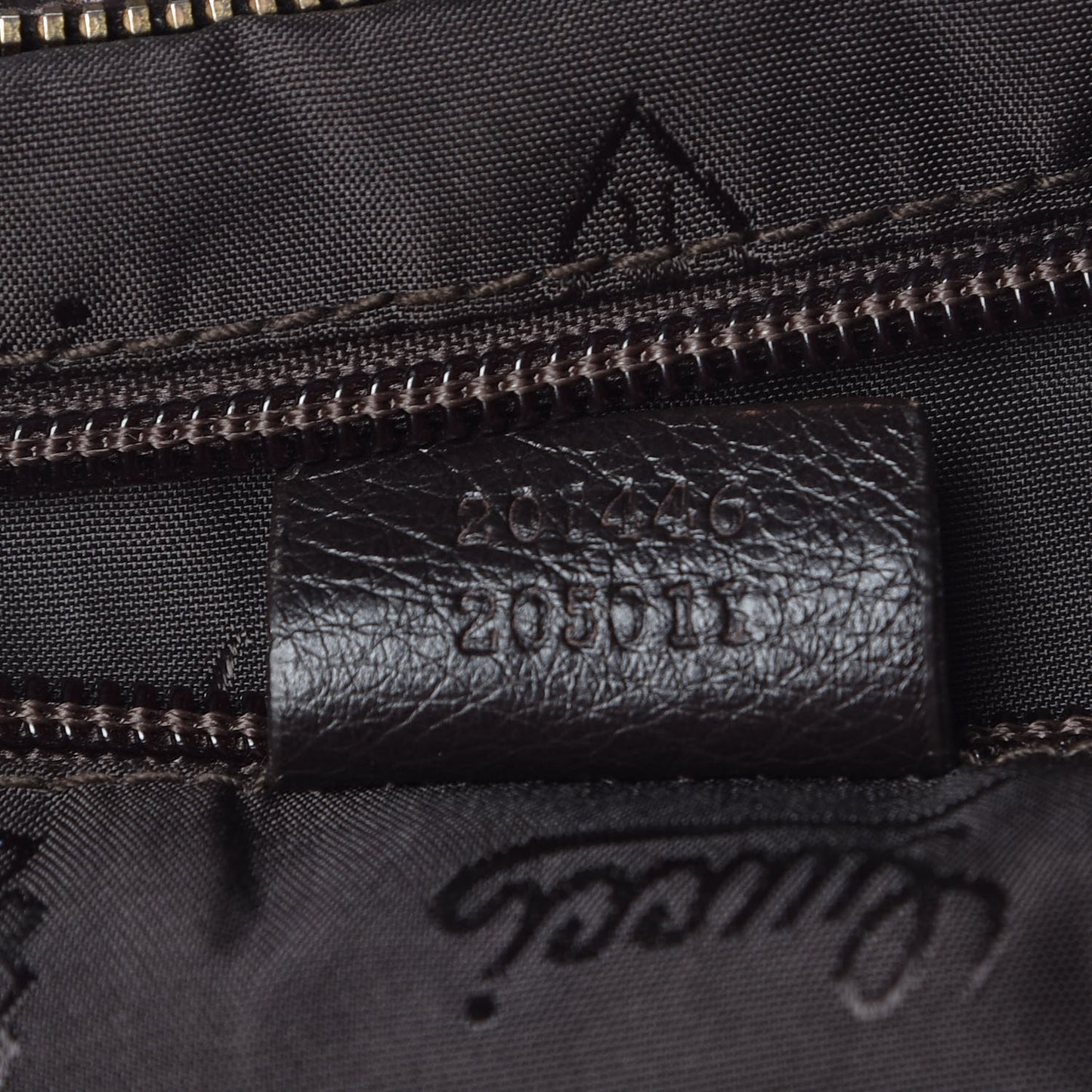 Guccissima Medium Flat Messenger Bag Dark Brown