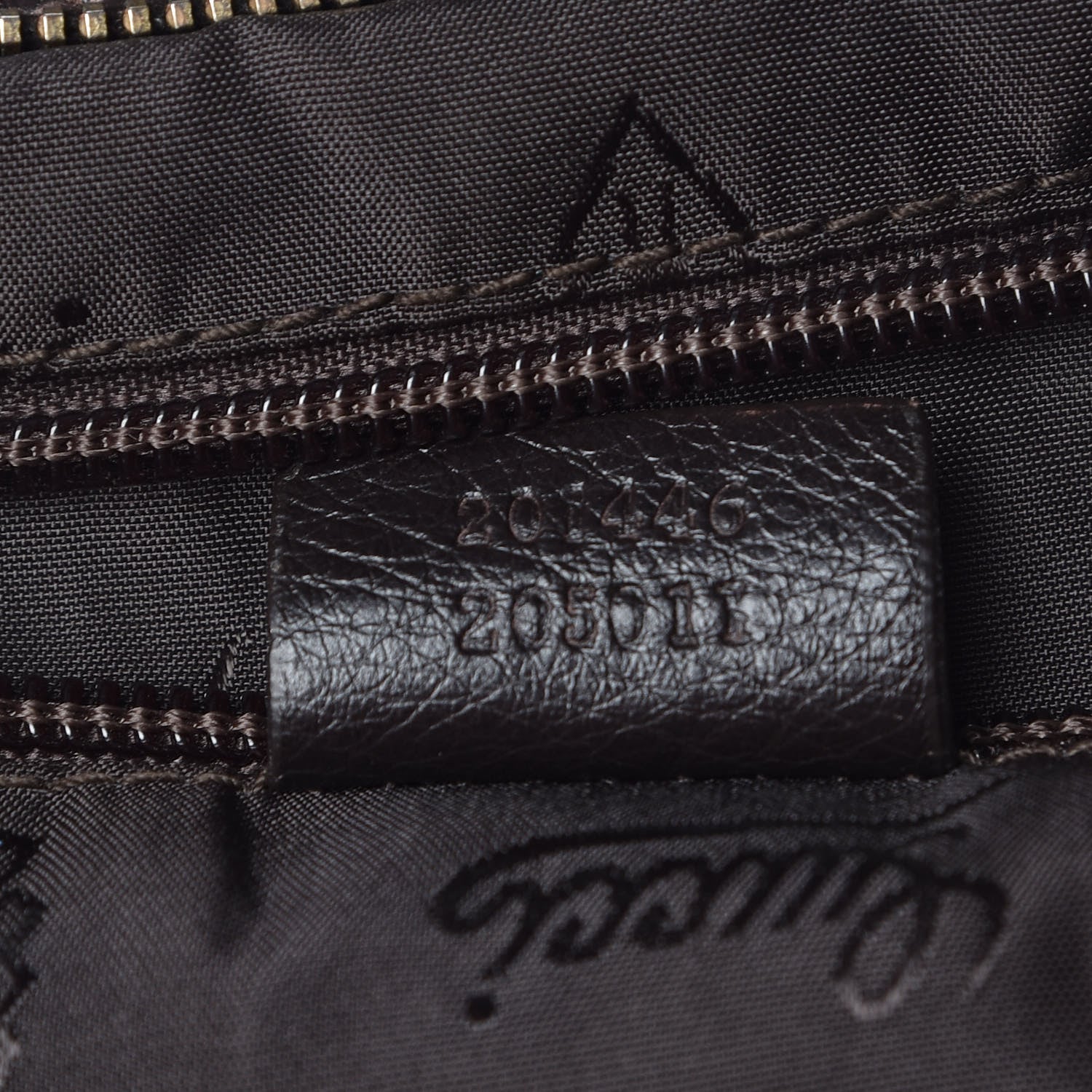 Gucci Guccissima Medium Flat Messenger Bag Dark Brown 7 of 12