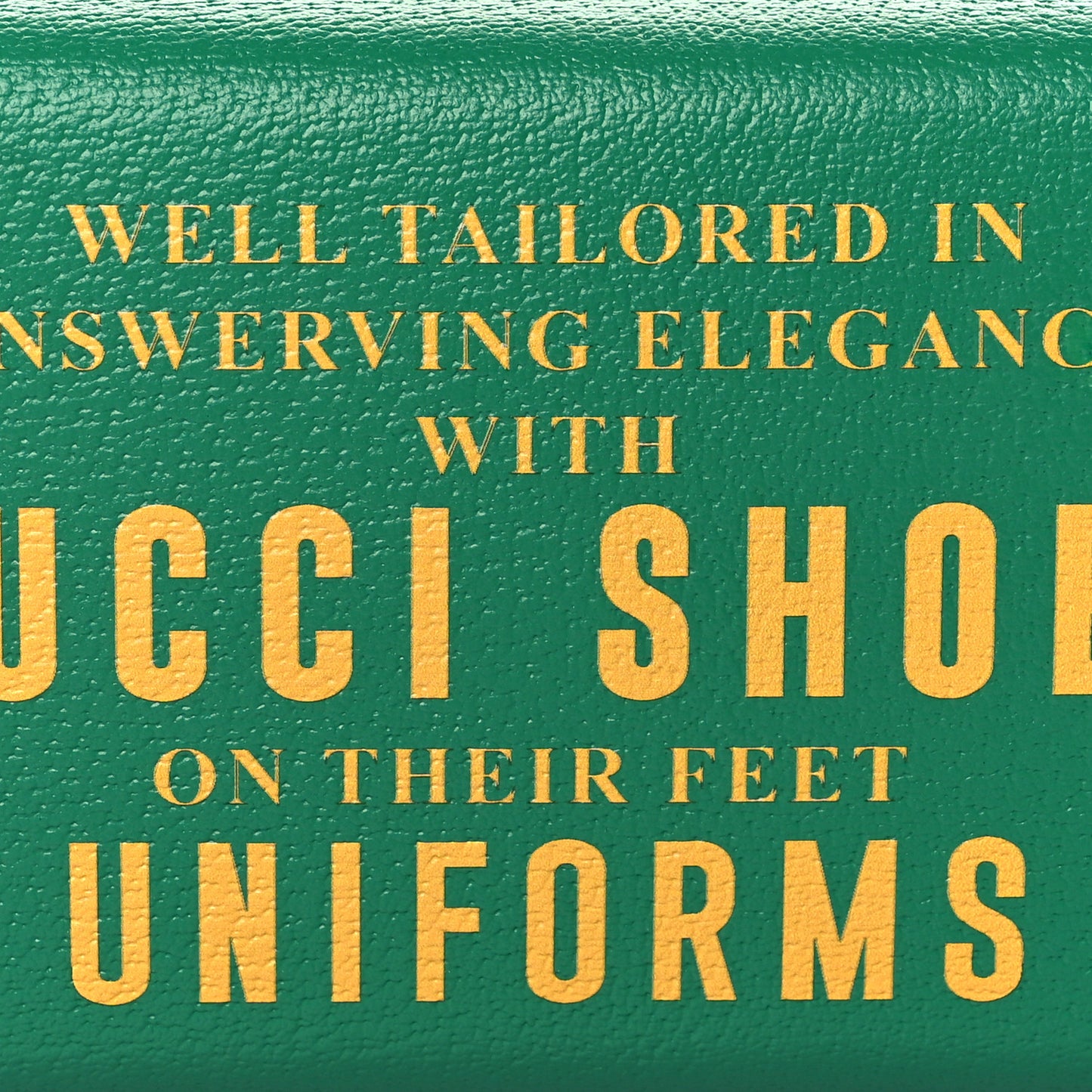Grained Calfskin Gucci 100 Mini Bag Green