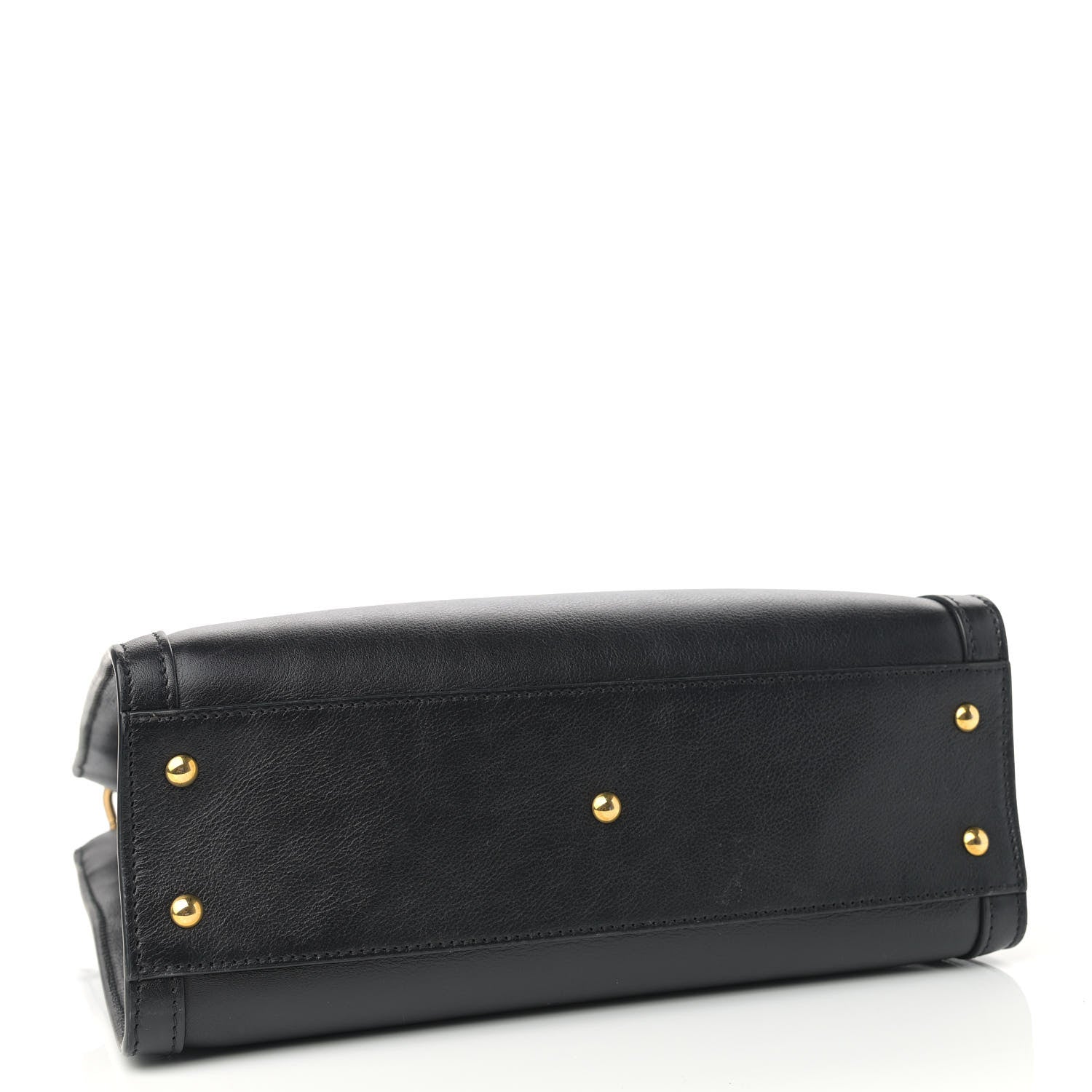 Gucci Calfskin Small Diana Tote Bag Black Yellow Fluo 4 of 9