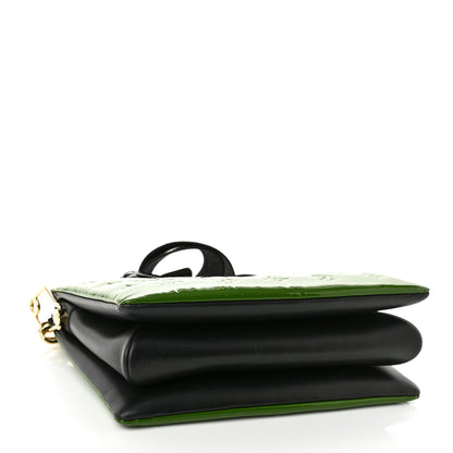 Louis Vuitton Patent Embossed Monogram Coussin PM Green Black 4 of 9