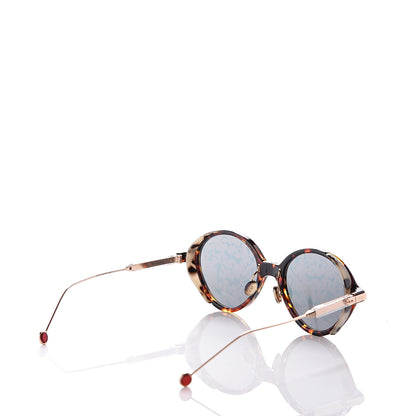 Christian Dior Acetate Leaf Print Umbrage Round Sunglasses Pink Foliage 4 of 7