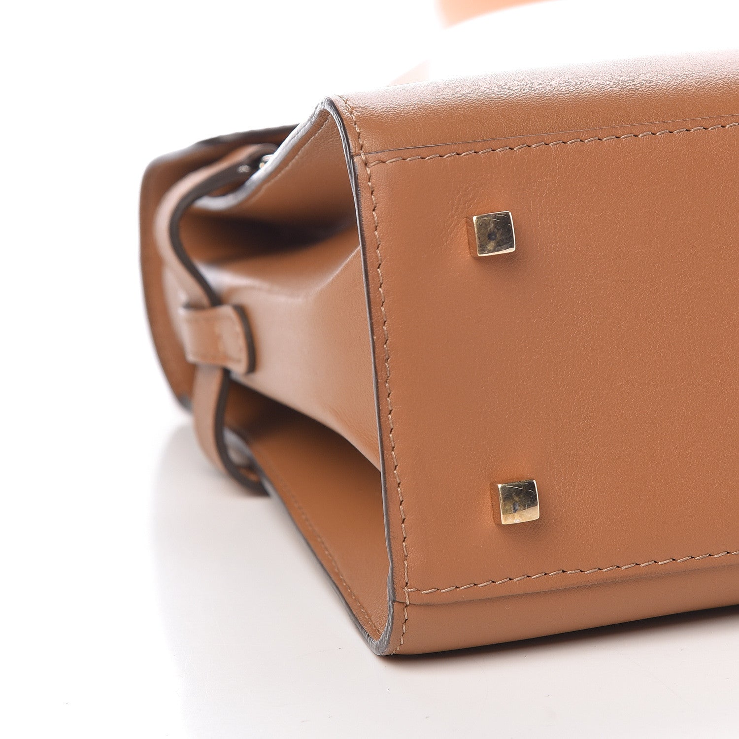 Delvaux Calfskin MM Tempete Satchel Camel 9 of 11