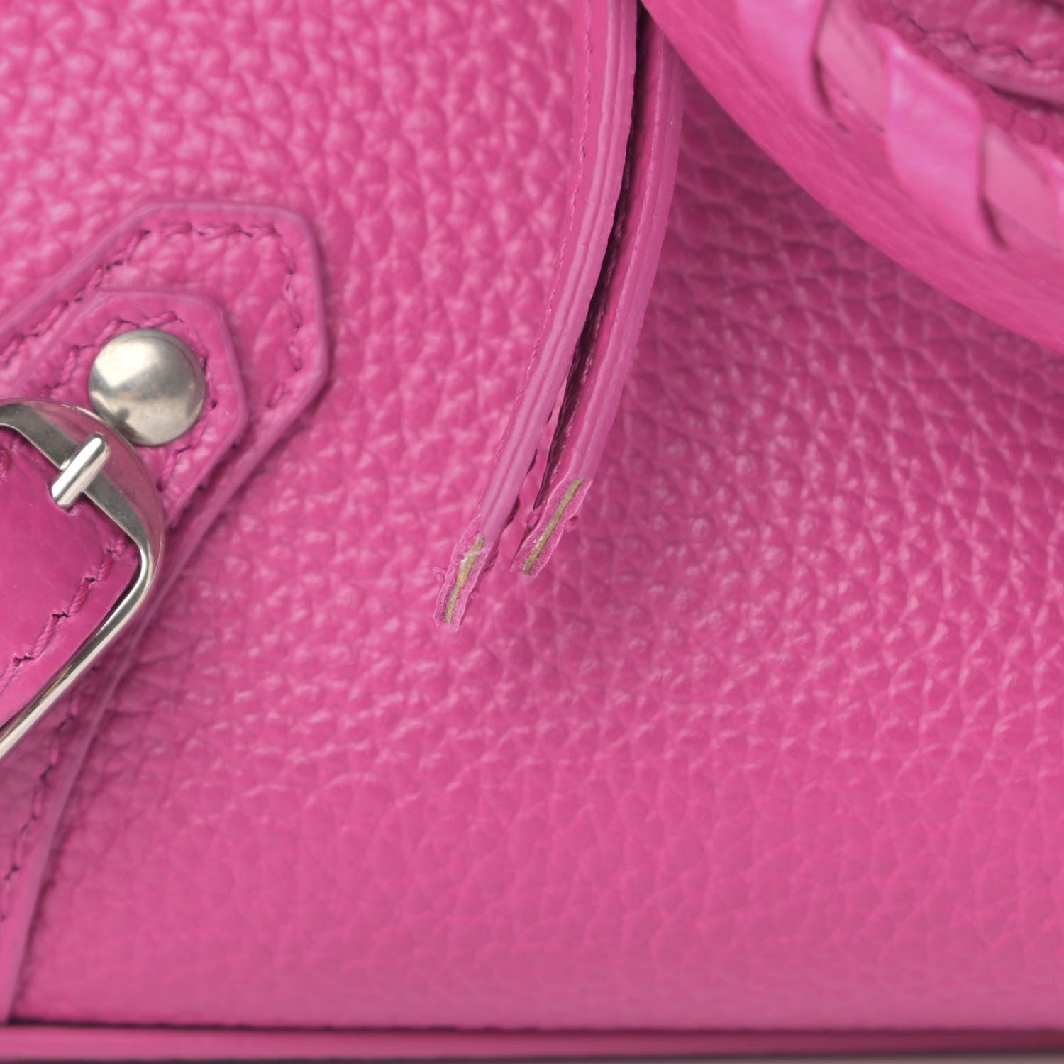 Balenciaga Grained Calfskin Neo Classic Silver Hardware Mini City Fuchsia 13 of 13