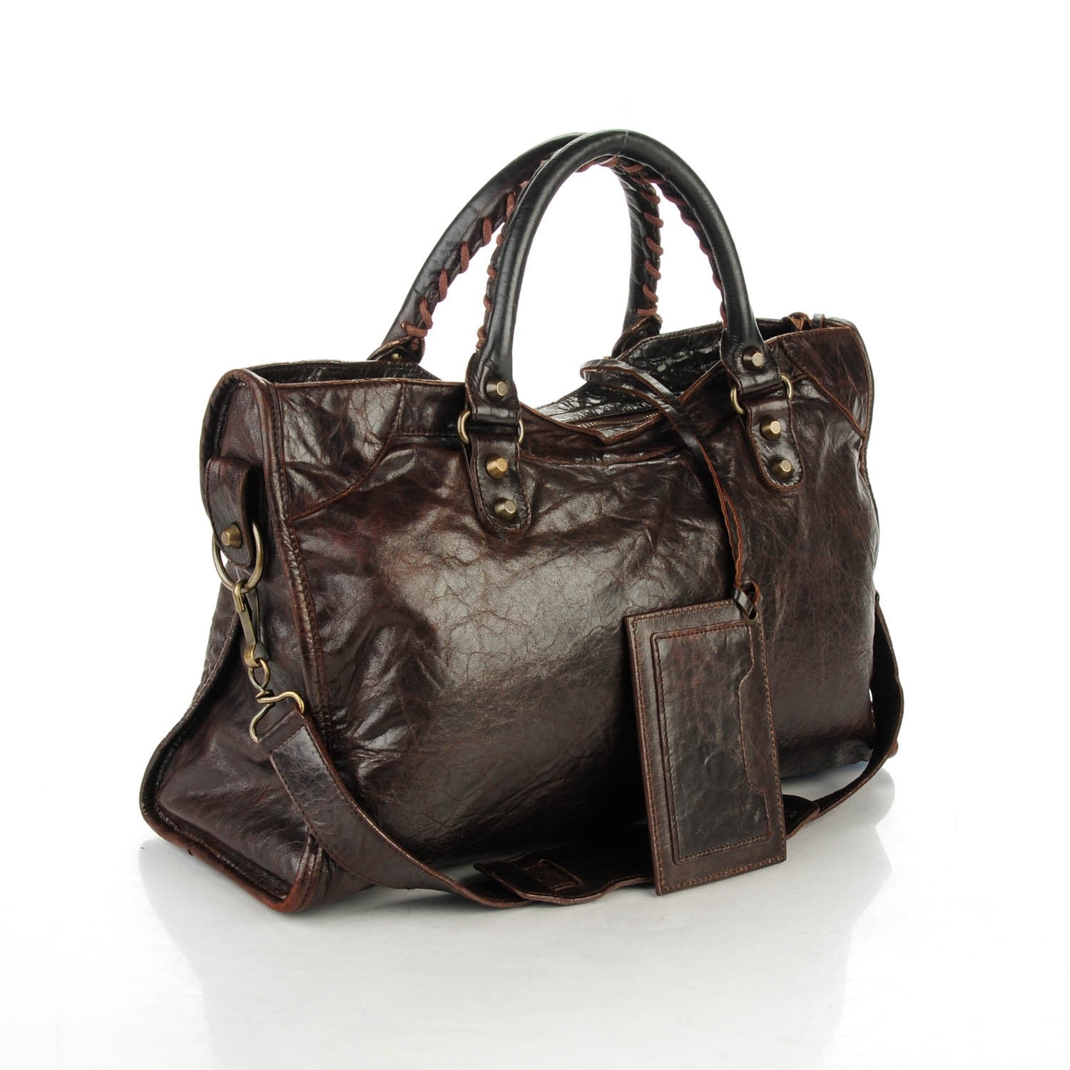 Balenciaga Chevre Classic Hardware City Chocolate 3 of 7