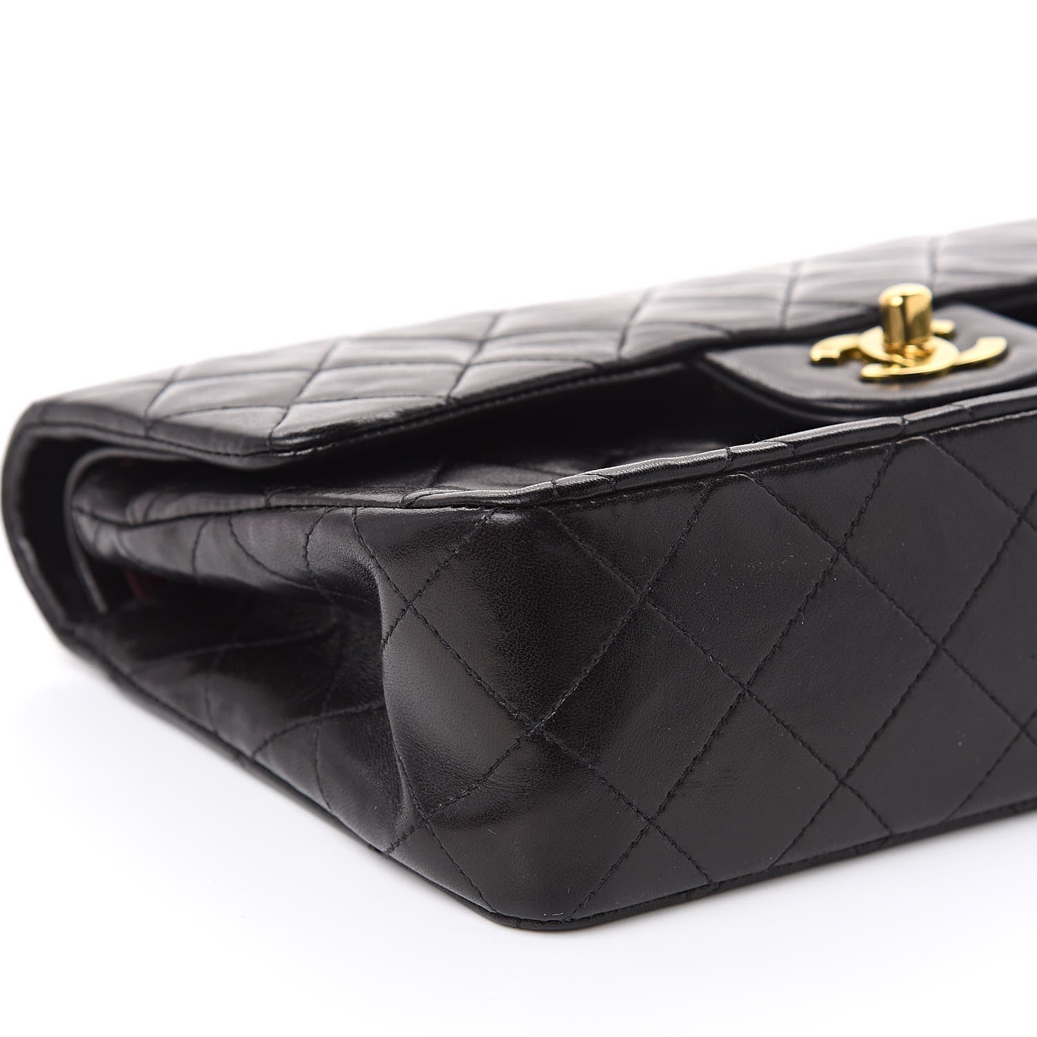 Chanel Lambskin Quilted Small Double Flap Black 9 of 17