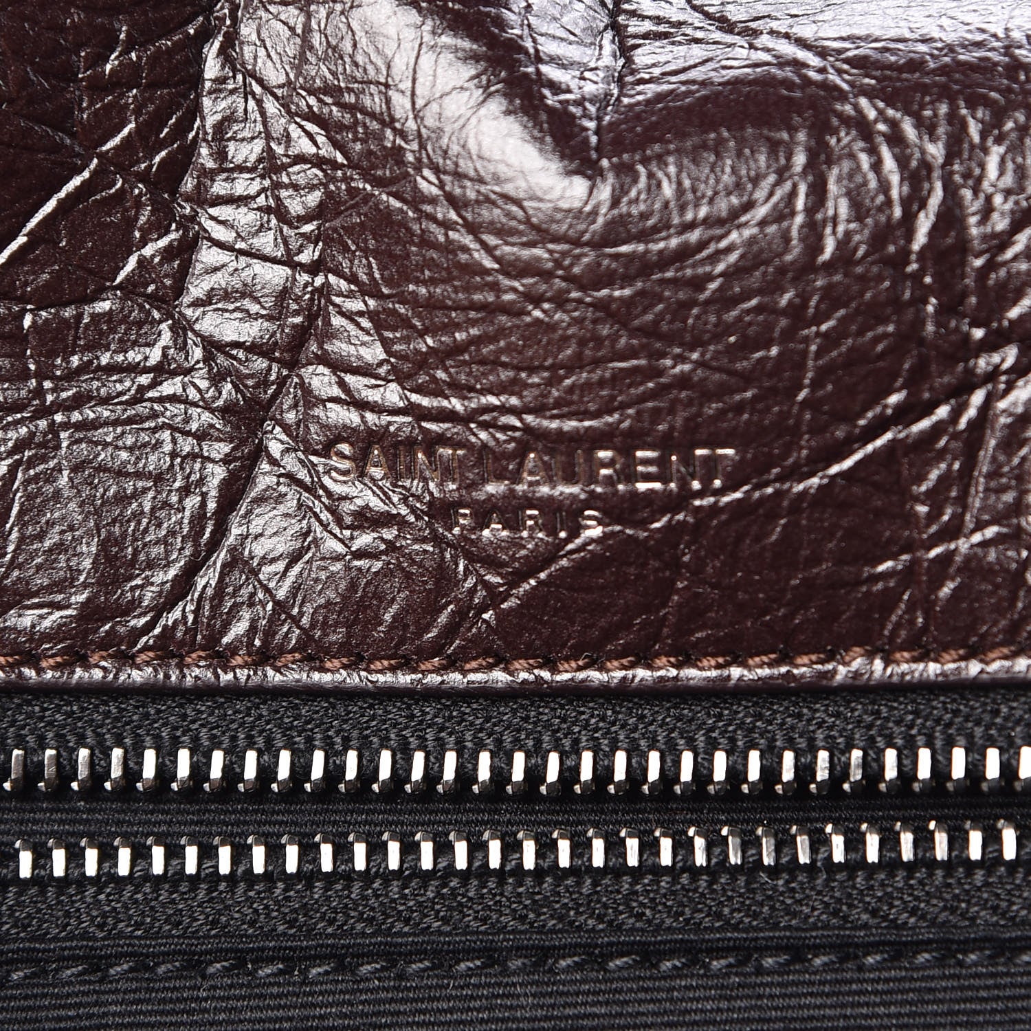 Saint Laurent Crinkled Calfskin Matelasse Monogram Medium Niki Chain Satchel Tulip 9 of 10