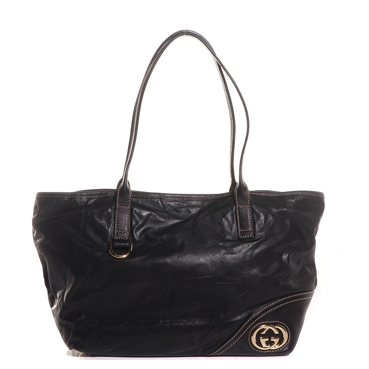 Leather Medium New Britt Tote Black