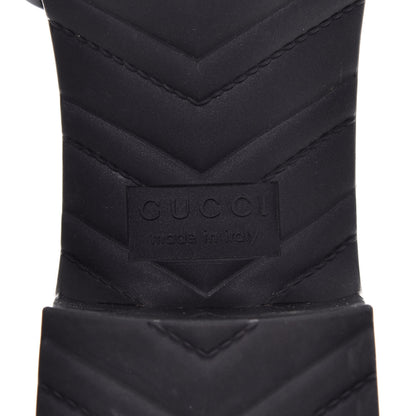 Gucci Rubber Gucci Logo Womens Platform 20/60mm Slide Sandals 37 Black 7 of 8