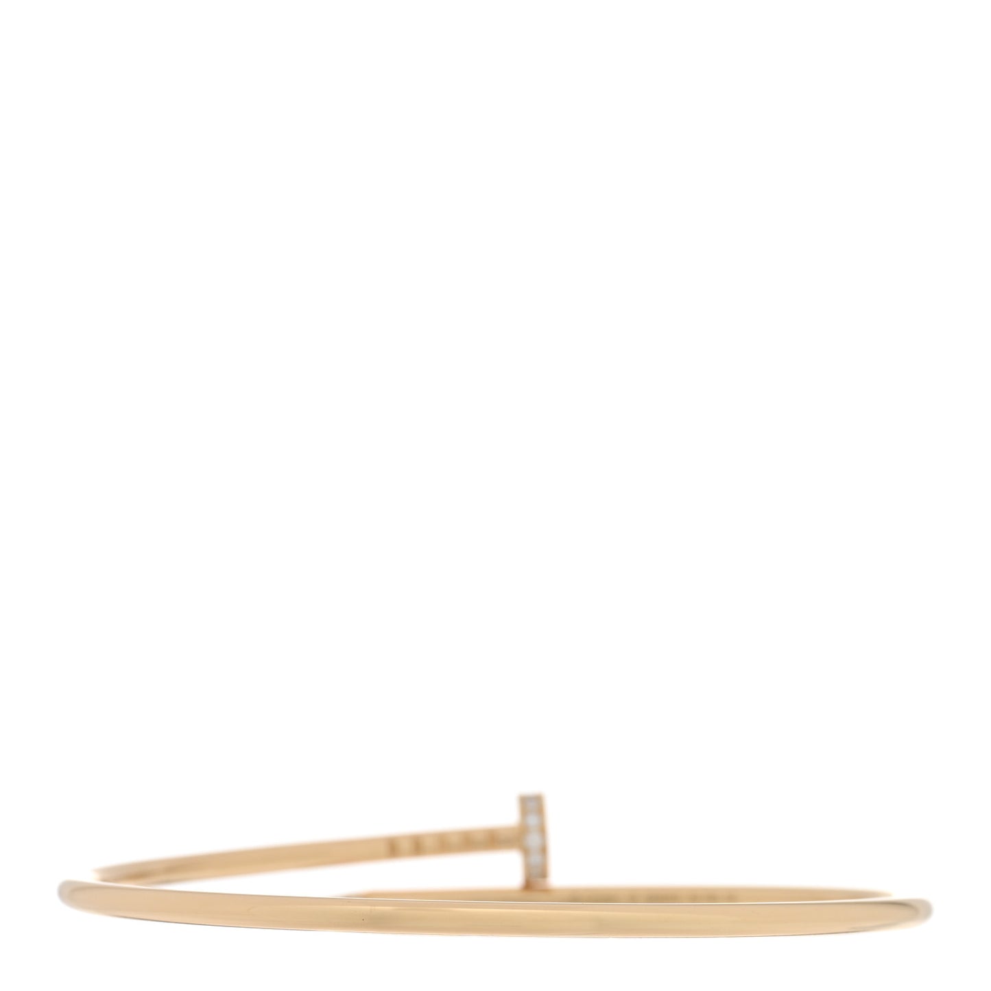 18K Yellow Gold Diamond Small Juste Un Clou Bracelet 18