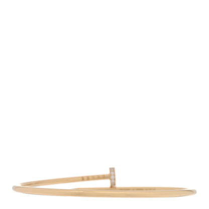 Cartier 18K Yellow Gold Diamond Small Juste Un Clou Bracelet 18 2 of 4