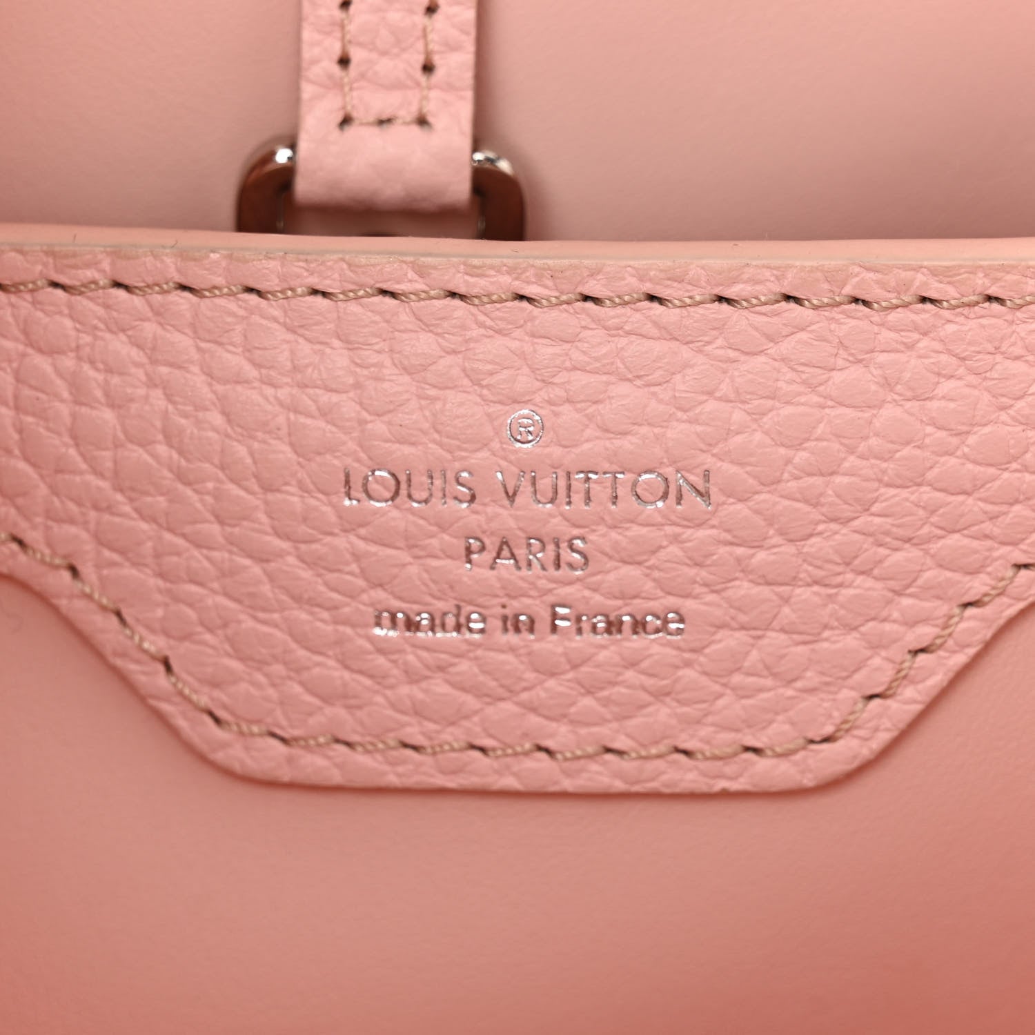 Louis Vuitton Taurillon Braided Capucines MM Light Pink 6 of 9