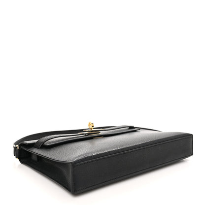 Hermes Chevre Chamkila Kelly Elan Black 4 of 11