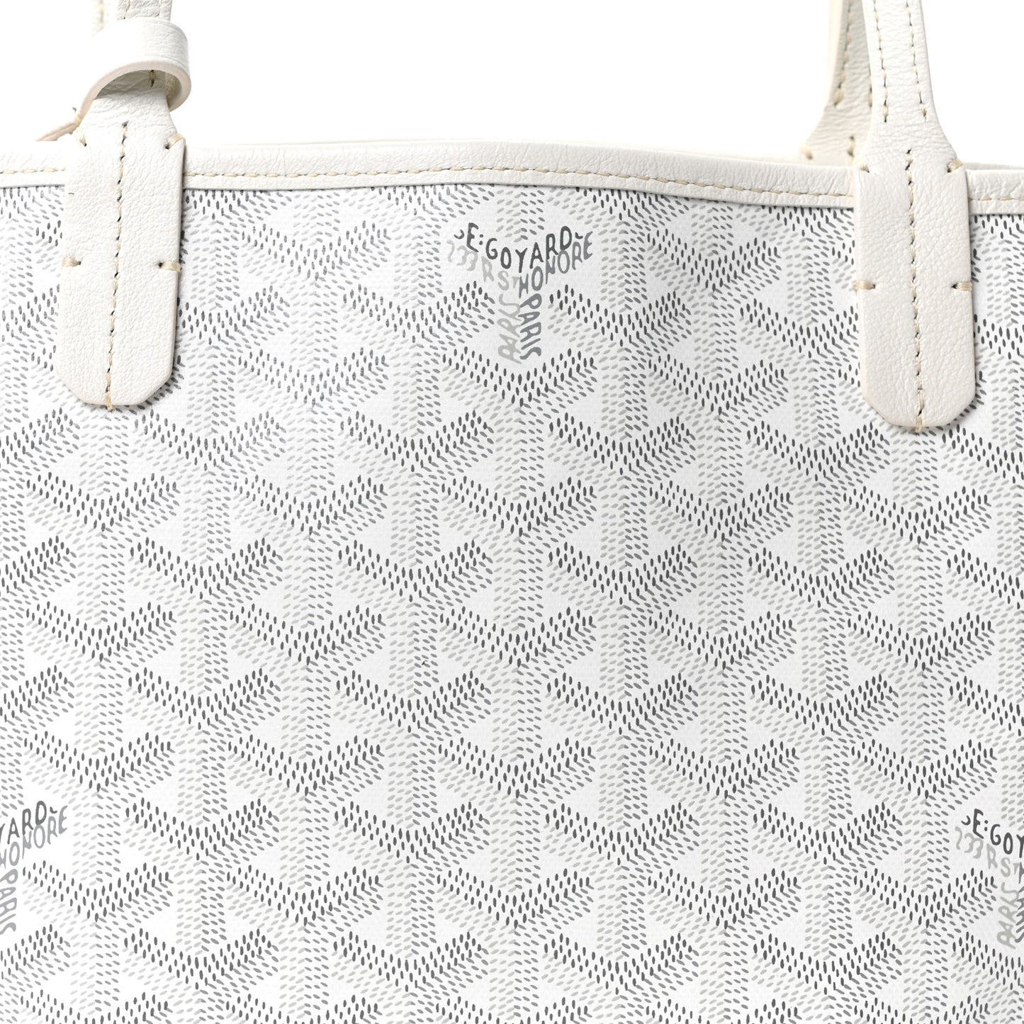 Goyardine Reversible Mini Anjou White