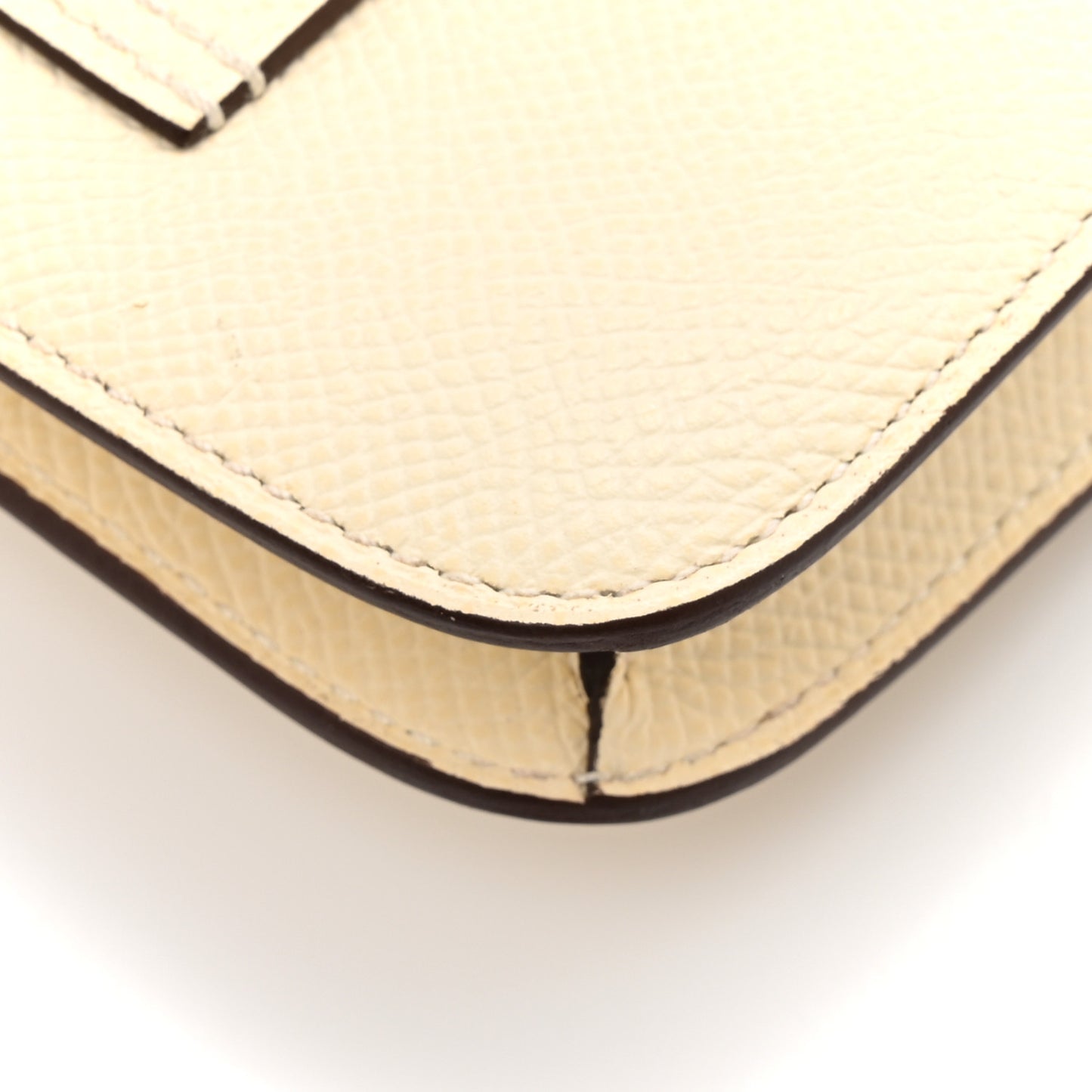 Epsom Enamel Constance Slim Wallet Nata Lime