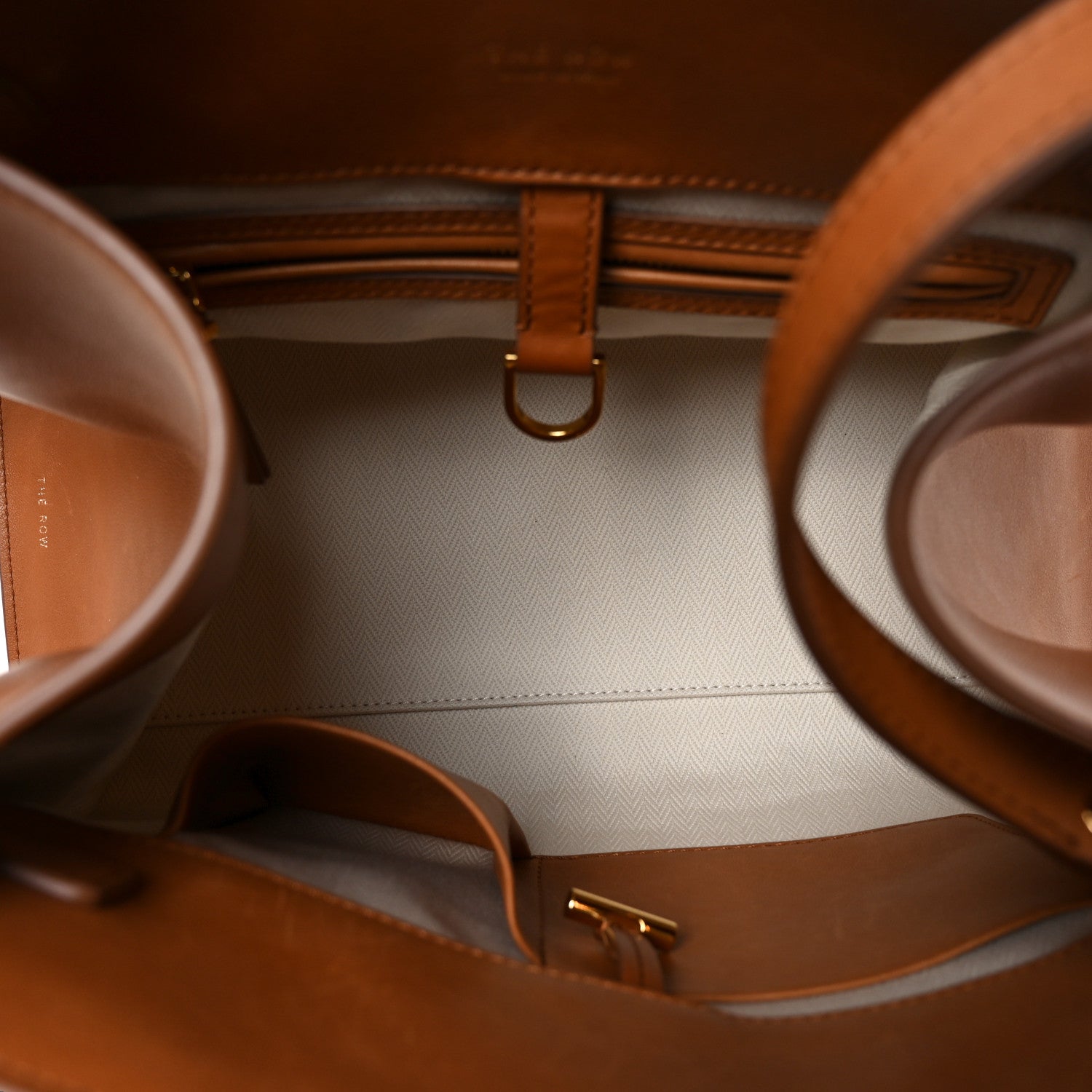 The Row Polished Saddle Calfskin Soft Margaux 12 Cuir 4 of 8