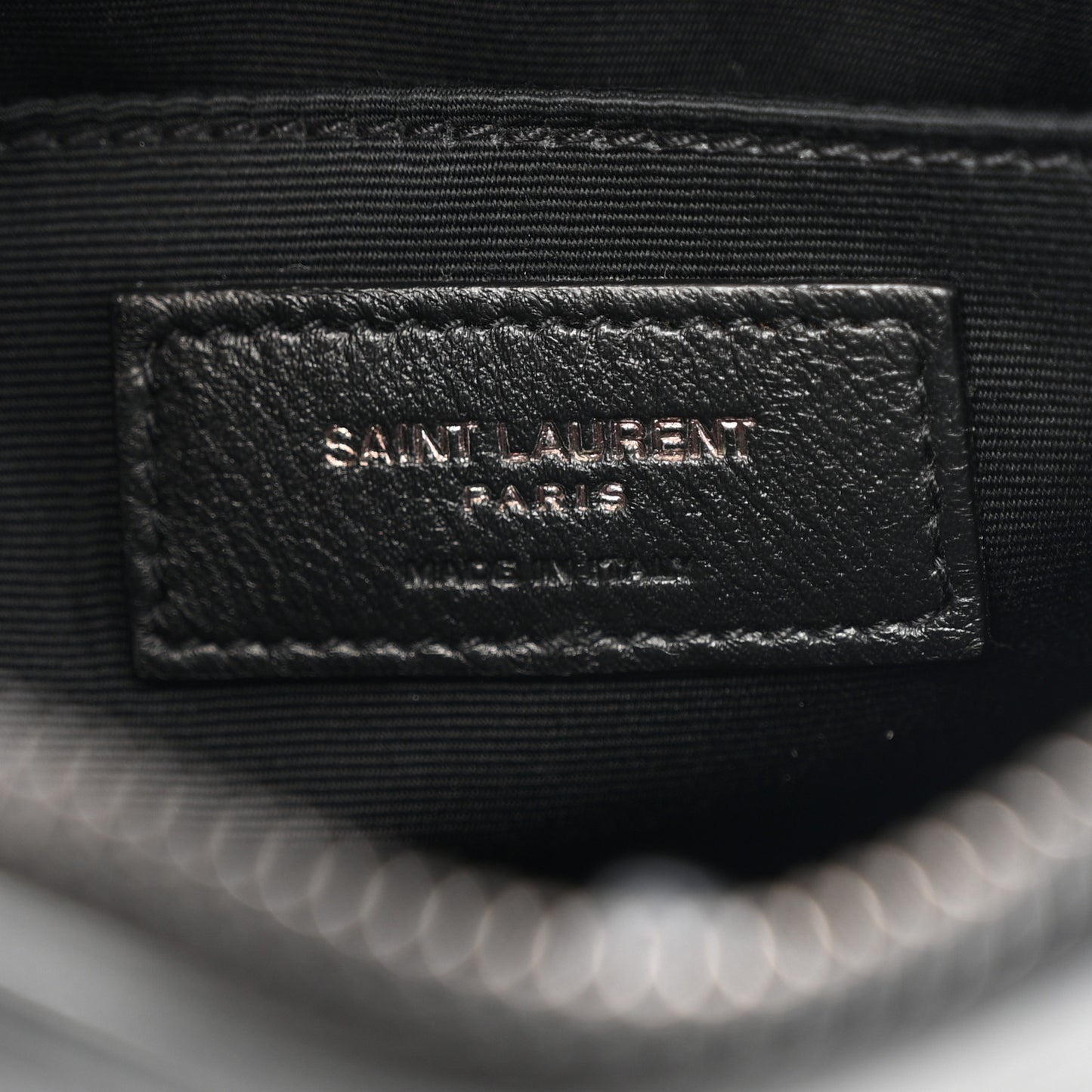Calfskin Matelasse Monogram Monochrome Lou Camera Bag Black