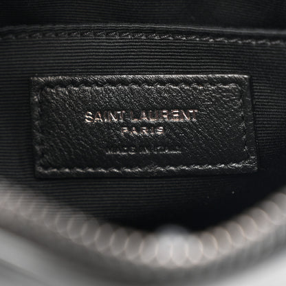 Saint Laurent Calfskin Matelasse Monogram Monochrome Lou Camera Bag Black 6 of 11
