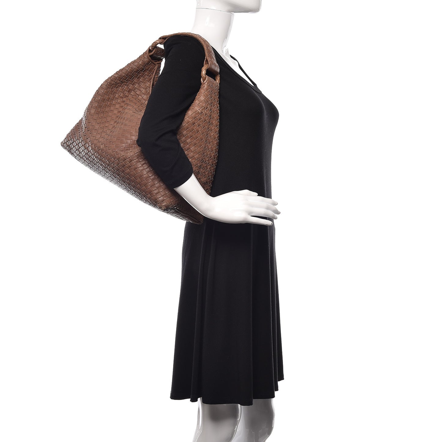 Nappa Intrecciato Sloane Hobo Elephant