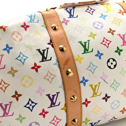 Louis Vuitton Monogram Multicolor Keepall 45 White 9 of 12