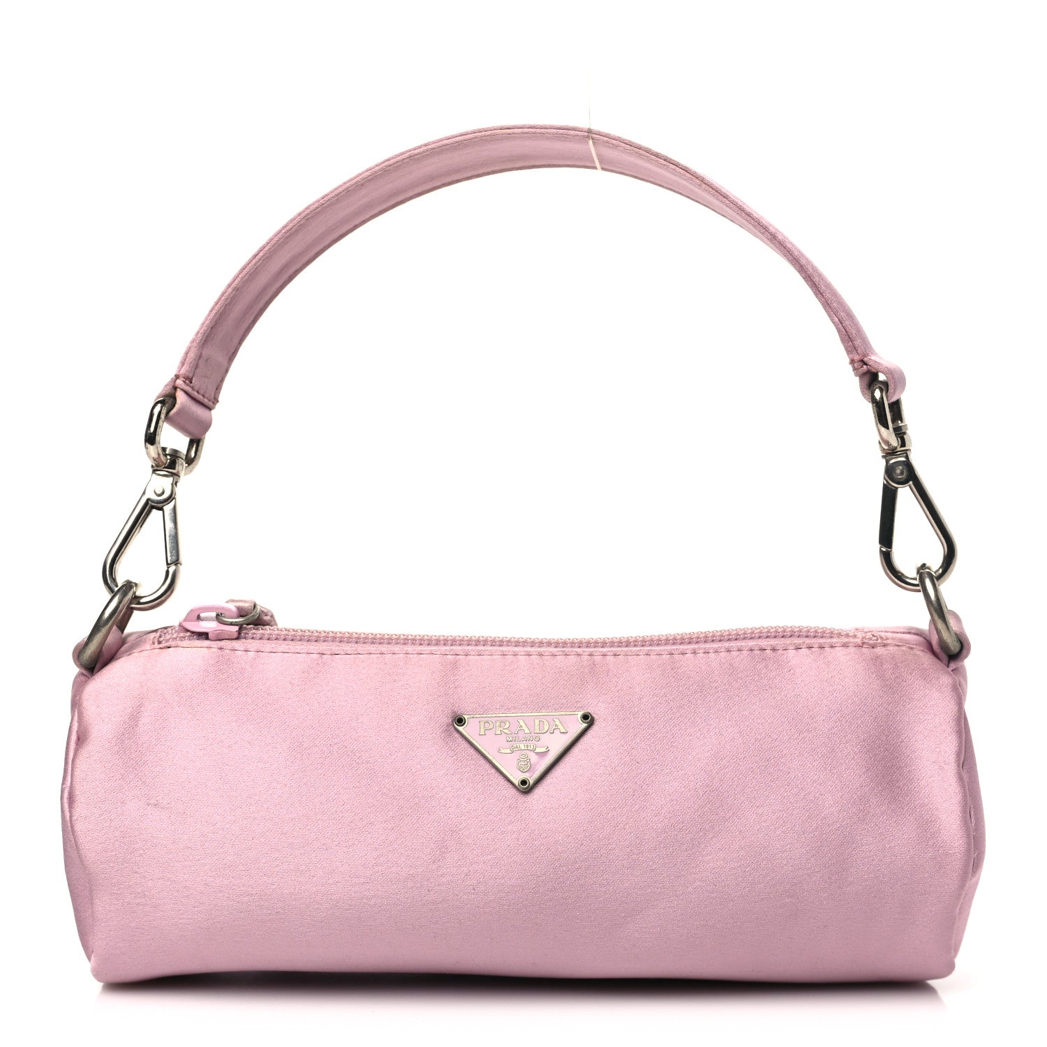 Prada Satin Raso Barrel Pochette Mughetto 1 of 12