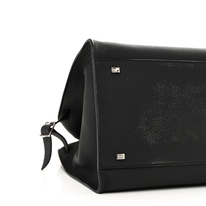 The Row Matte Grained Calfskin Soft Margaux 15 Black 8 of 9