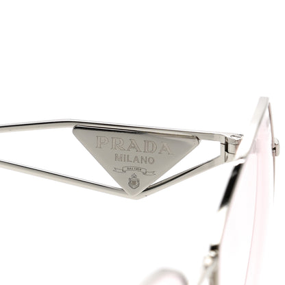 Prada Metal Symbole Triangle Logo Sunglasses SPR57Y Pink 5 of 9