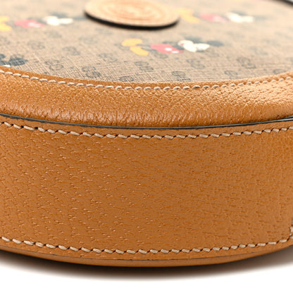 Gucci X DISNEY Mini Vintage GG Supreme Monogram Mickey Mouse Round Shoulder Bag Beige Vintage Sun Oil 9 of 10
