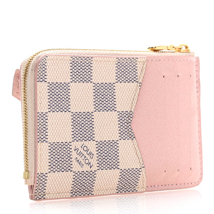 Louis Vuitton Damier Azur Recto Verso Card Holder Rose Ballerine 3 of 8