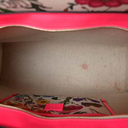 Gucci Canvas Large Flora Tote Pink Multicolor Fuchsia 5 of 9
