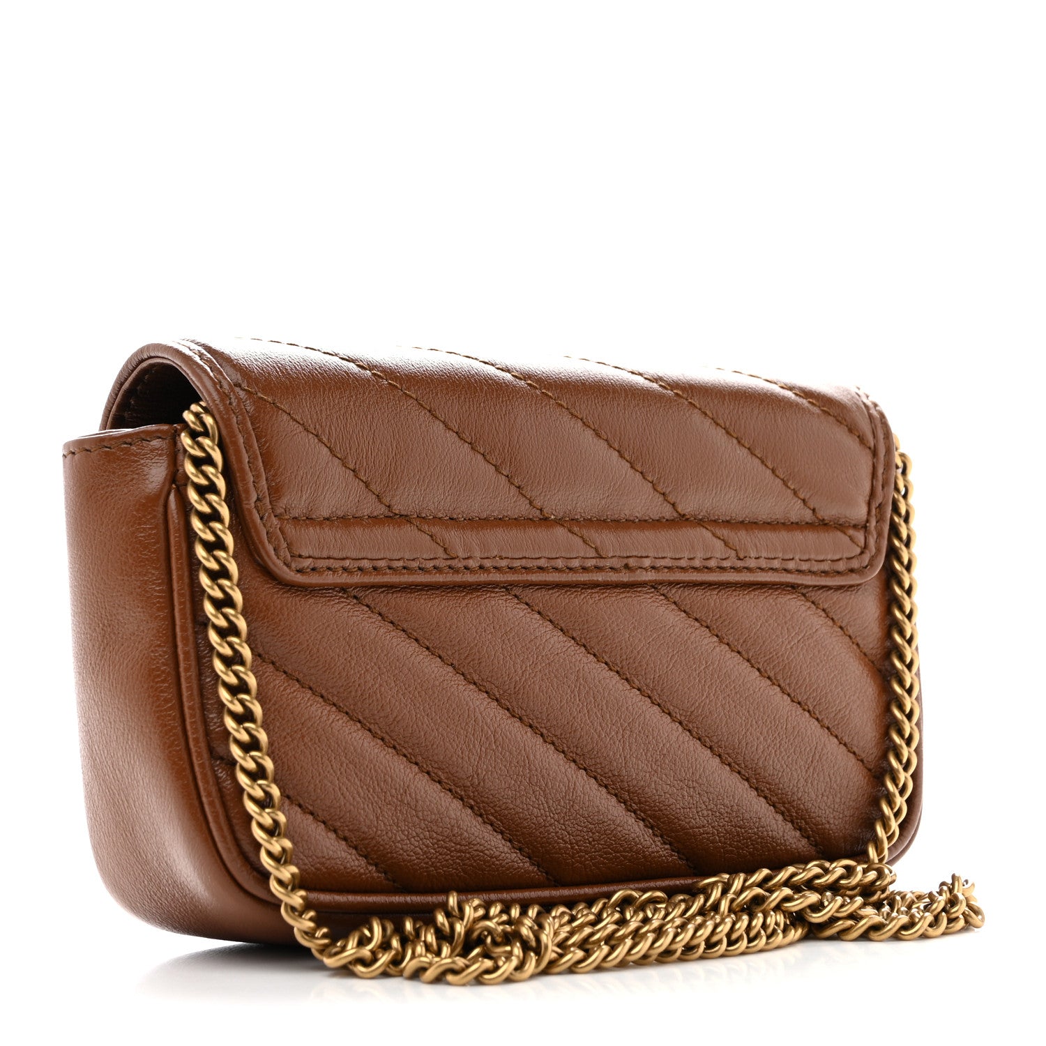 Gucci Azalea Calfskin Matelasse Diagonal Super Mini GG Marmont Shoulder Bag Cuir 3 of 12