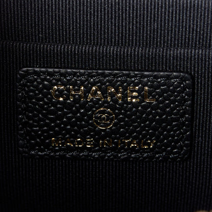 Chanel Caviar Quilted Small Vanity Case With Chain Black 6 of 11