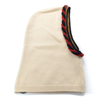 Gucci Wool Web Balaclava Beanie Hat M Ivory 1 of 5