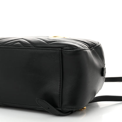 Gucci Calfskin Matelasse GG Marmont Dome Backpack Black 10 of 10