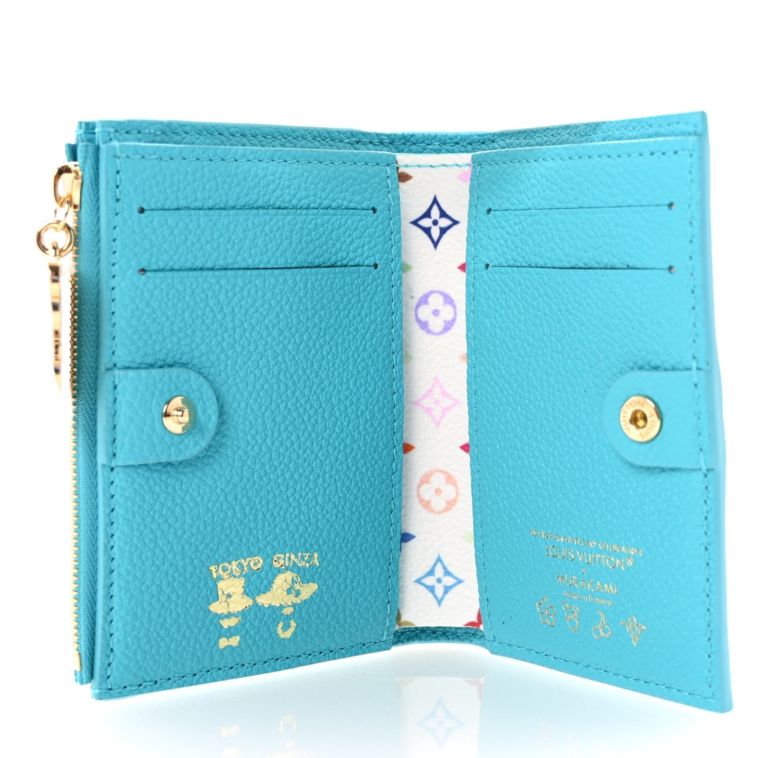 Louis Vuitton X TM Empreinte Monogram Lisa Wallet Kabira Blue 5 of 7