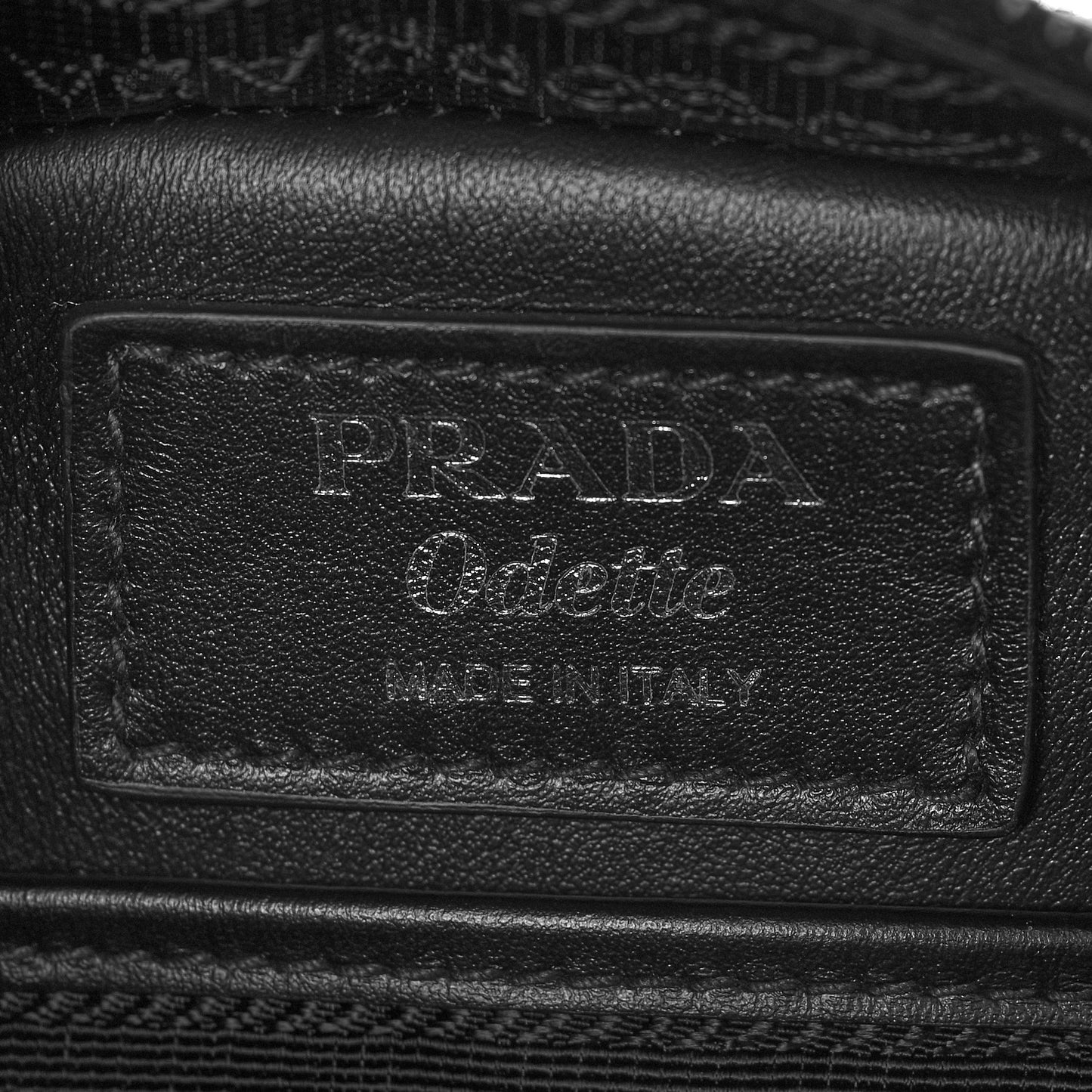 Saffiano Lux Odette Crossbody Black
