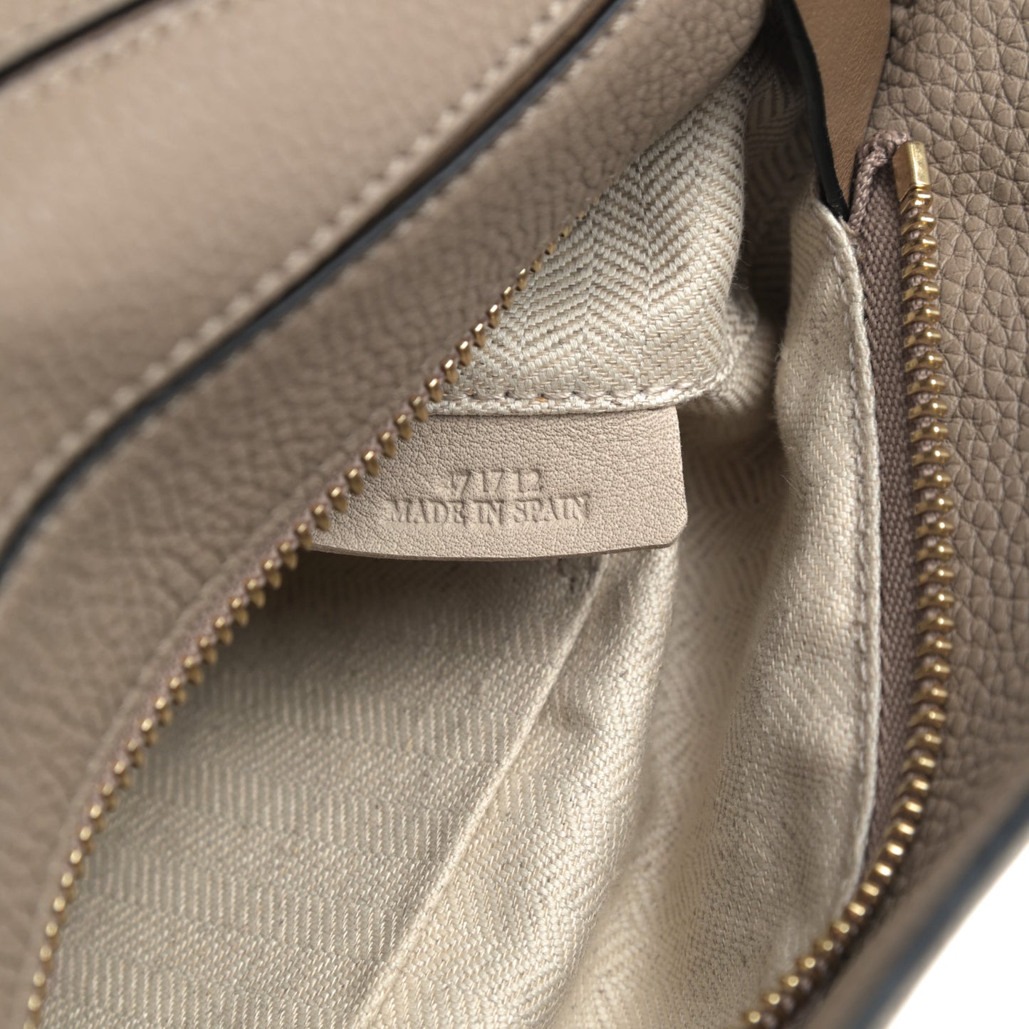 Grained Calfskin Small Puzzle Bag Sand Mink