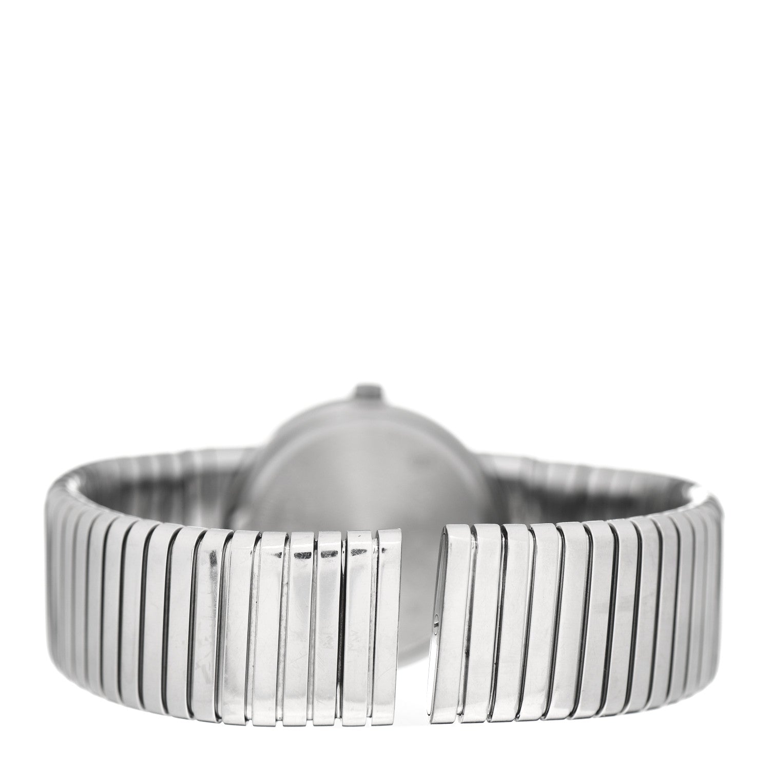 Bulgari Stainless Steel Diamond 26mm Tubogas Quartz Watch Black 3 of 5