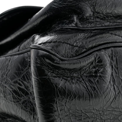 Saint Laurent Crinkled Calfskin Matelasse Monogram Large Niki Chain Satchel Black 11 of 11