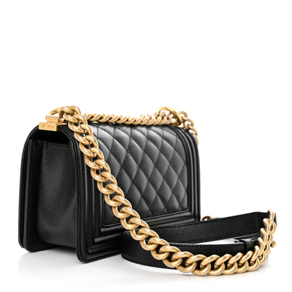 Chanel Caviar Quilted Small Boy Flap Black 3 of 13