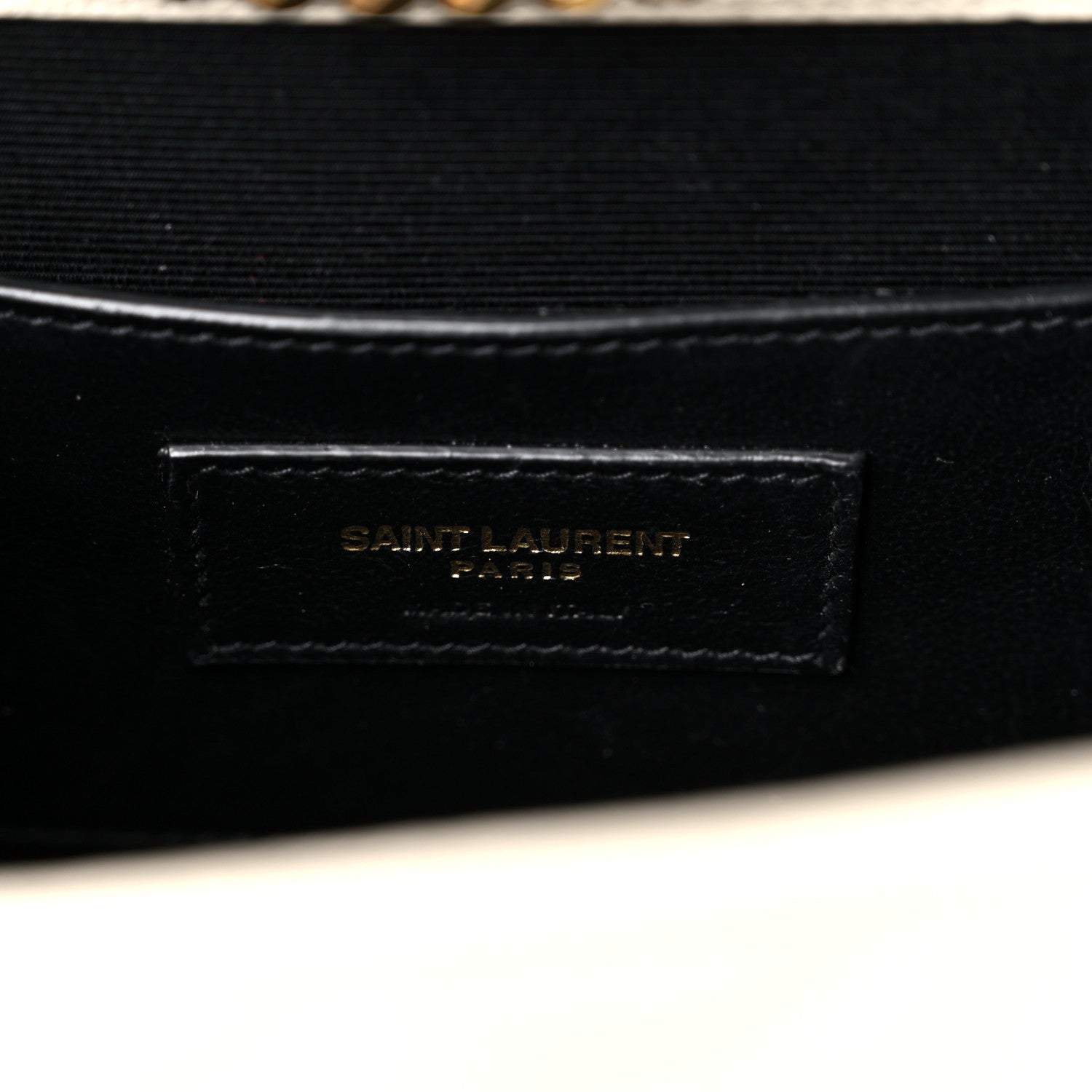Saint Laurent Grain De Poudre Textured Mixed Matelasse Triquilt Small Monogram Satchel Crema Soft 6 of 16