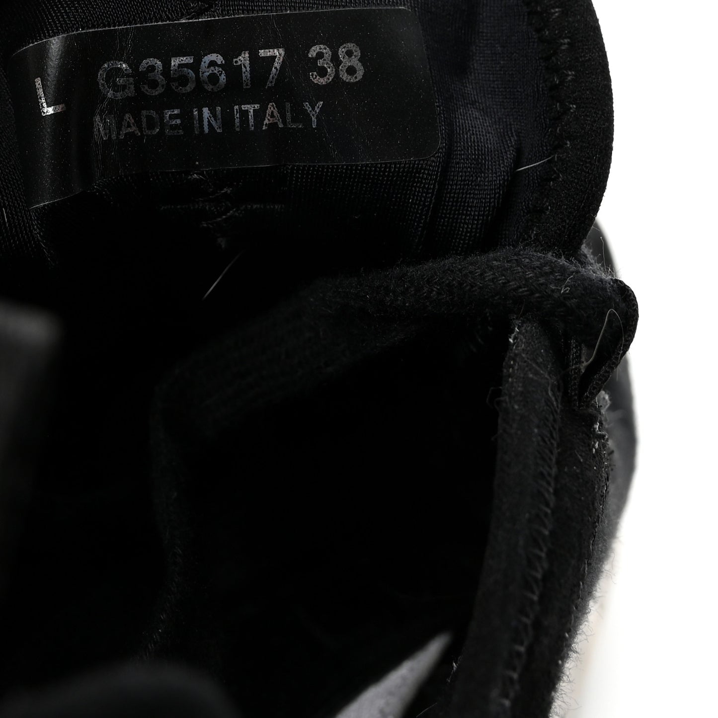 Velvet Calfskin Mixed Fibers CC Sneakers 38 Black