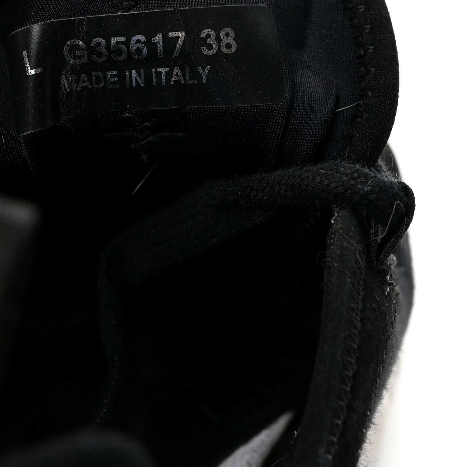 Chanel Velvet Calfskin Mixed Fibers CC Sneakers 38 Black 9 of 10
