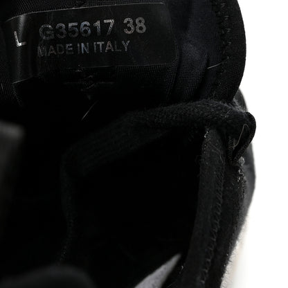 Chanel Velvet Calfskin Mixed Fibers CC Sneakers 38 Black 9 of 10